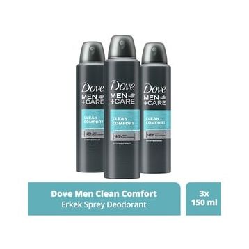 Dove 3x150 ml Men Deodorant Clean Comfort