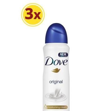 Dove 3x150 ml Original Kadın Deodorant