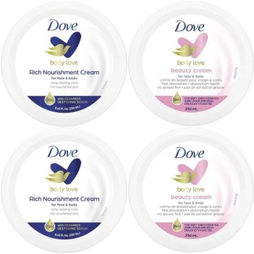 Dove 4x250 ml Rich Nourishment Cream + Beauty Cream Karma Besleyici El ve Vücut Kremi