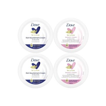 Dove 4x250 ml Rich Nourishment Cream + Beauty Cream Karma Besleyici El ve Vücut Kremi