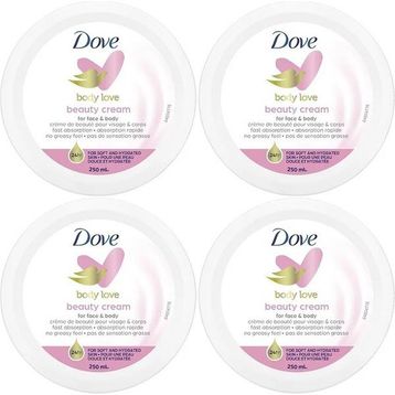 Dove Beauty Cream 4x250 ml Besleyici El ve Vücut Kremi
