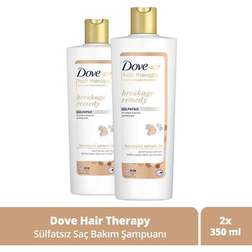 Dove Hair Therapy Breakage Remedy Sülfatsız 2x350 ml Şampuan