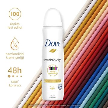 Dove Invisible Dry 2x150 ml Kadın Deodorant