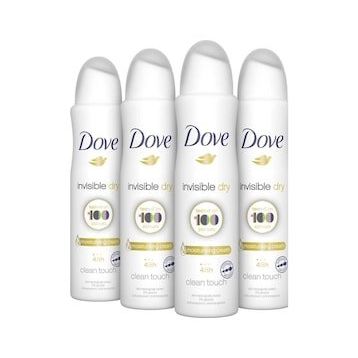 Dove Invisible Dry 4x150 ml Kadın Sprey Deodorant