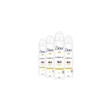 Dove Invisible Dry 4x150 ml Kadın Sprey Deodorant