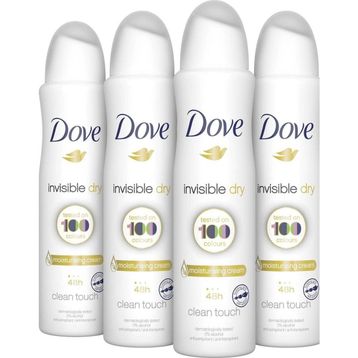 Dove Invisible Dry 4x150 ml Kadın Sprey Deodorant
