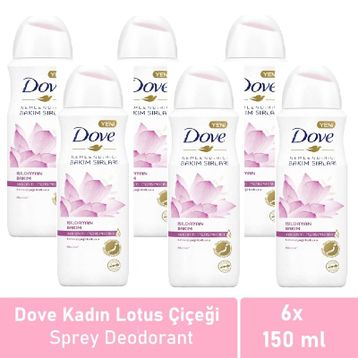 Dove Lotus 6x150 ml Kadın Sprey Deodorant
