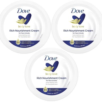 Dove Rich Nourishment Cream 3x250 ml Besleyici El ve Vücut Kremi