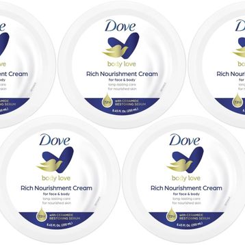 Dove Rich Nourishment Cream 5x250 ml Besleyici El ve Vücut Kremi