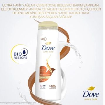 Dove Ultra Care 2x400 ml Besleyici Bakım Kuru Saçlar için Saç Bakım Şampuanı