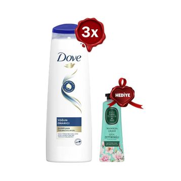 Dove Yoğun Onarıcı 3x350 ml Şampuan