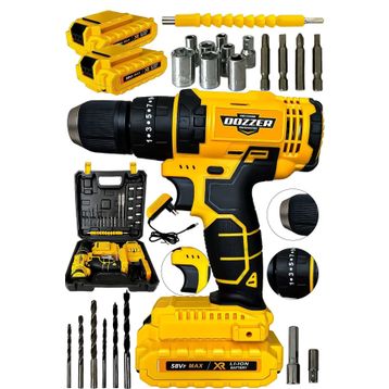 Dozzer Alman 12 V 2.0 Ah Bakır Sargılı Motor Çelik Şanzuman 2 Akülü Şarjlı Vidalama Matkap