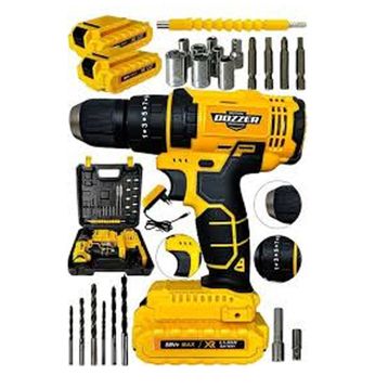 Dozzer Milwake Seri 12 V 2.0 Ah Bakır Sargı 27 Parça Setli 2 Akülü Vidalama Matkap