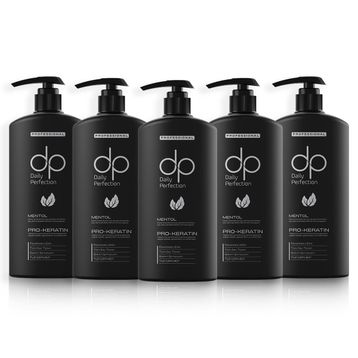 Dp Daily Perfection 5x800 ml Erkeklere Özel Mentol Ferahlatıcı Etki Tuzsuz Şampuan