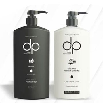 DP Daily Perfection Mentol 500 ml Şampuan ve Organik Hindistan Cevizi 500 ml Saç Kremi