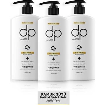 Dp Daily Perfection Pamuk Sütü 3x500 ml Şampuan