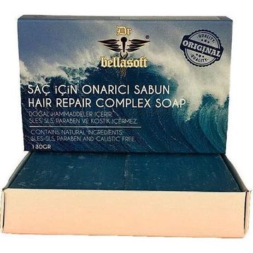 Dr.Bellasoft 130 gr Kostiksiz Parabensiz Saç İçin Onarıcı Mavi Sabun