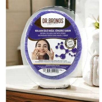 Dr. Bronos Kolajen Özlü Doğal 135 gr Süngerli Sabun