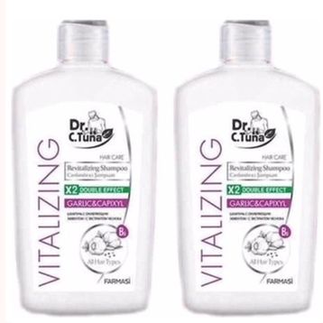 Dr.C.Tuna 2x500 ml Vitalizing Sarımsaklı Şampuan