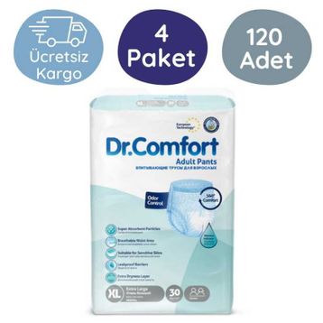 Dr.Comfort 120 Adet 4 Paket 30'lu XL Hasta Bezi
