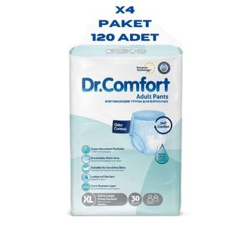 Dr.Comfort 120 Adet 4 Paket 30'lu XL Hasta Bezi