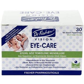 Dr. Fischer Eye-Care Steril 30'lu Göz Temizleme Mendili