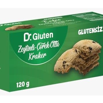 Dr. Gluten 120 gr Glutensiz Zeytinli Çörekotlu Kraker