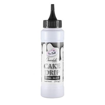 Dr. Gusto 250 gr Siyah Cake Drip Pasta ve Tatlılar İçin Konfiseri Çikolata