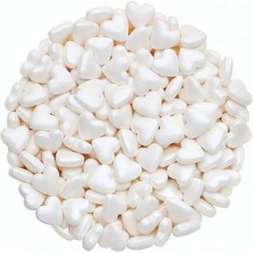Dr. Gusto 70 gr Mini Beyaz Kalp Sprinkles Şeker