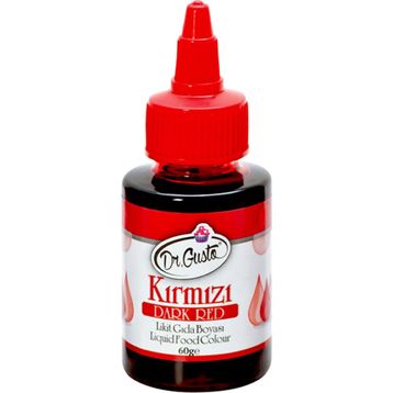 Dr. Gusto Kırmızı Su Bazlı 60 gr Likit Gıda Boyası