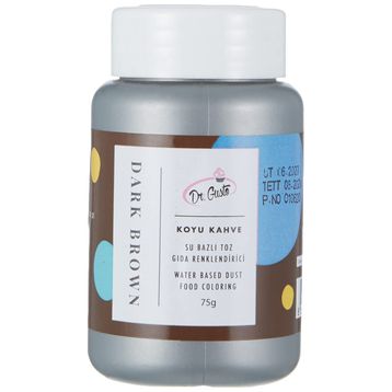 Dr. Gusto Koyu Kahverengi Su Bazlı 75 gr Toz Gıda Boyası