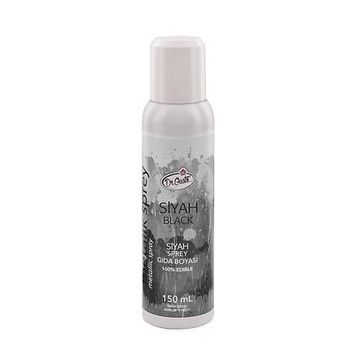 Dr. Gusto Metalik Siyah 150 ml Sprey Gıda Boyası