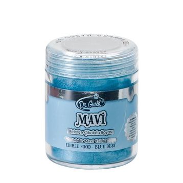 Dr. Gusto Yenilebilir Yaldız Metalize Mavi 10 gr Çikolata Boyası