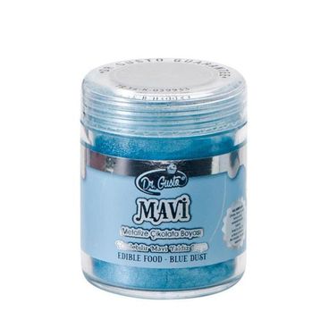 Dr. Gusto Yenilebilir Yaldız Metalize Mavi 10 gr Çikolata Boyası