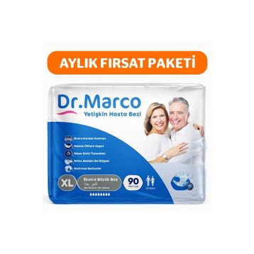 Dr. Marco Bel Bantlı Ekstra Large 90 Adet Yetişkin Hasta Bezi