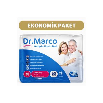 Dr. Marco Bel Bantlı Medium 60 Adet Yetişkin Hasta Bezi