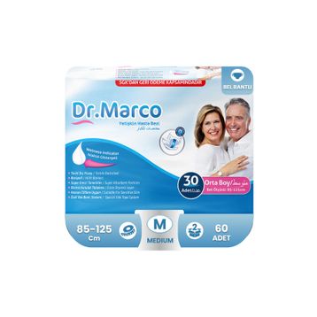 Dr. Marco Bel Bantlı Medium 60 Adet Yetişkin Hasta Bezi