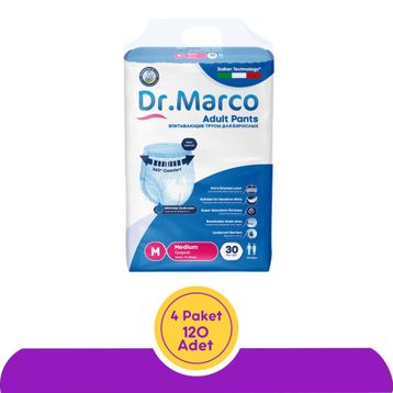 Dr. Marco Emici Külot Orta Boy M 4x30 Adet Hasta Bezi