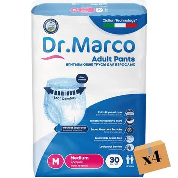 Dr. Marco Emici Külot Orta Boy M 4x30 Adet Hasta Bezi