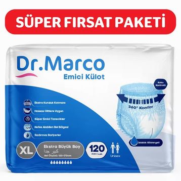 Dr. Marco Yetişkin Ekstra Large 120 Adet Emici Külot