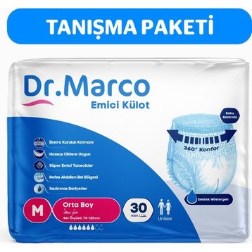 Dr. Marco Yetişkin Medium 30 Adet Emici Külot