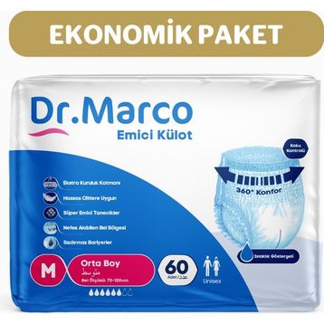 Dr. Marco Yetişkin Medium 60 Adet Emici Külot