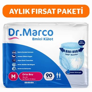 Dr. Marco Yetişkin Medium 90 Adet Emici Külot