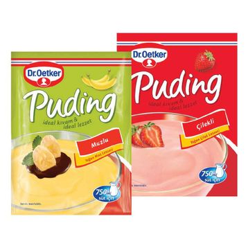 Dr. Oetker 240 gr 2'li Çilekli-Muzlu Puding