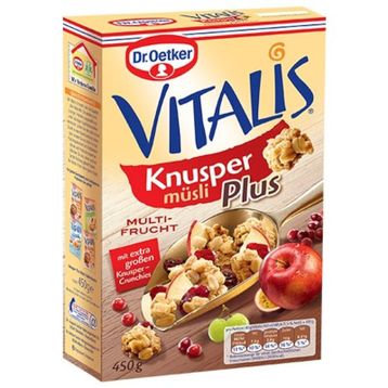 Dr.Oetker Vitalis 450 gr Knusper Çıtır Multi Meyveli Müsli