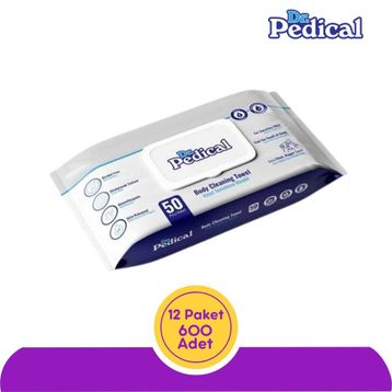 Dr.Pedical 12 Paket 600 Yaprak Vücut Temizleme Havlusu