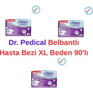 Dr.Pedical Bel Bantlı Xlarge 90 Adet Hasta Bezi