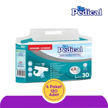 Dr.Pedical Belbantlı Large Beden Büyük Boy 120 Adet Hasta Bezi