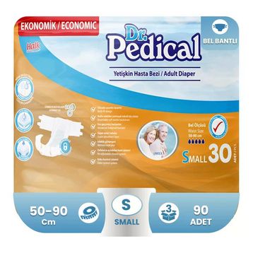 Dr.Pedical Belbantlı Small Küçük Beden 90 Adet Hasta Bezi