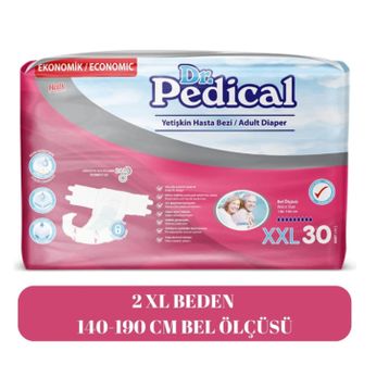 Dr.Pedical Belbantlı Tekstil Yüzey Ekstra Large 2XL 30'lu Hasta Bezi